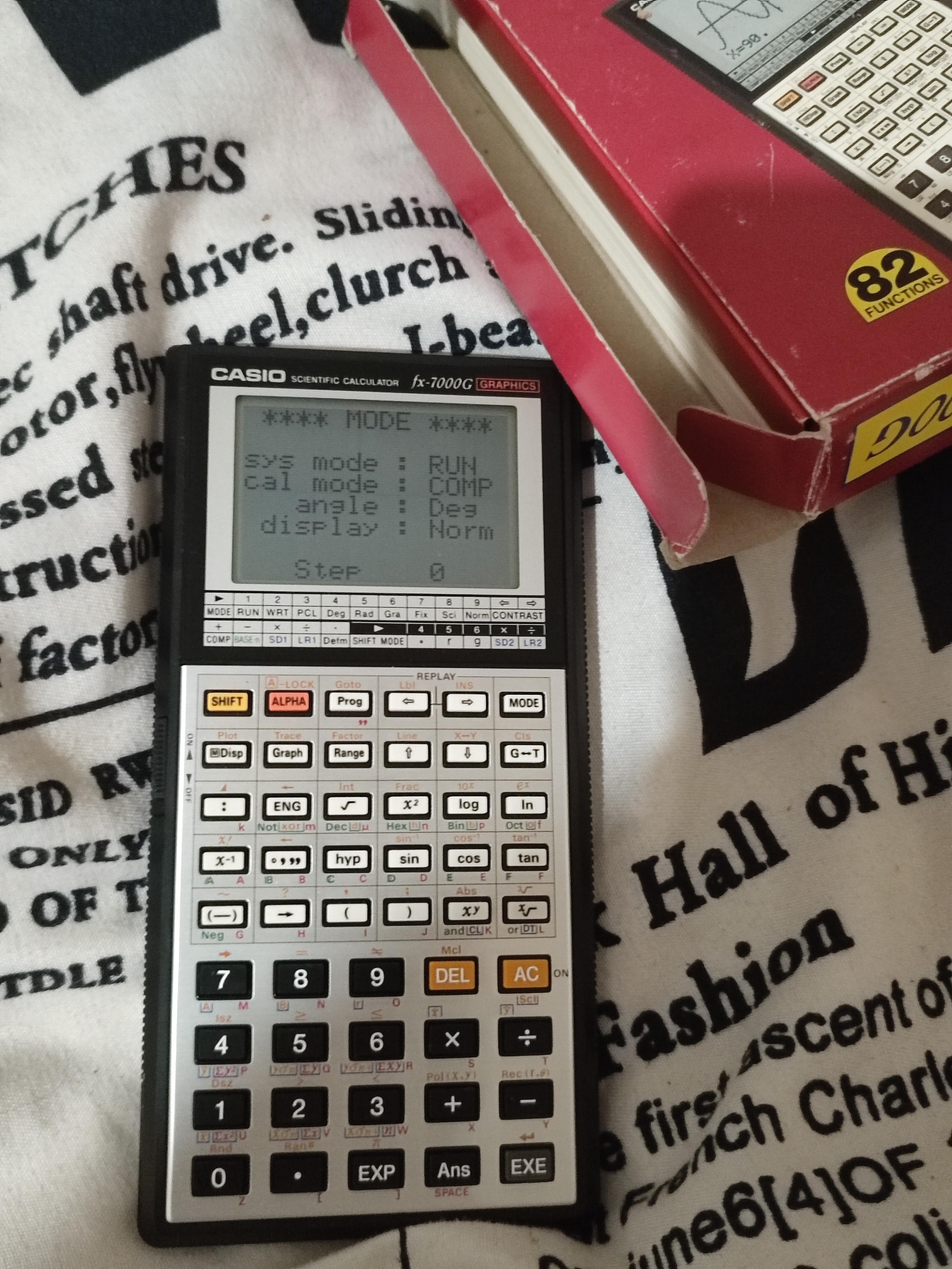 Casio FX-7000G/GA/GB/7200G - Casio OH-7000G